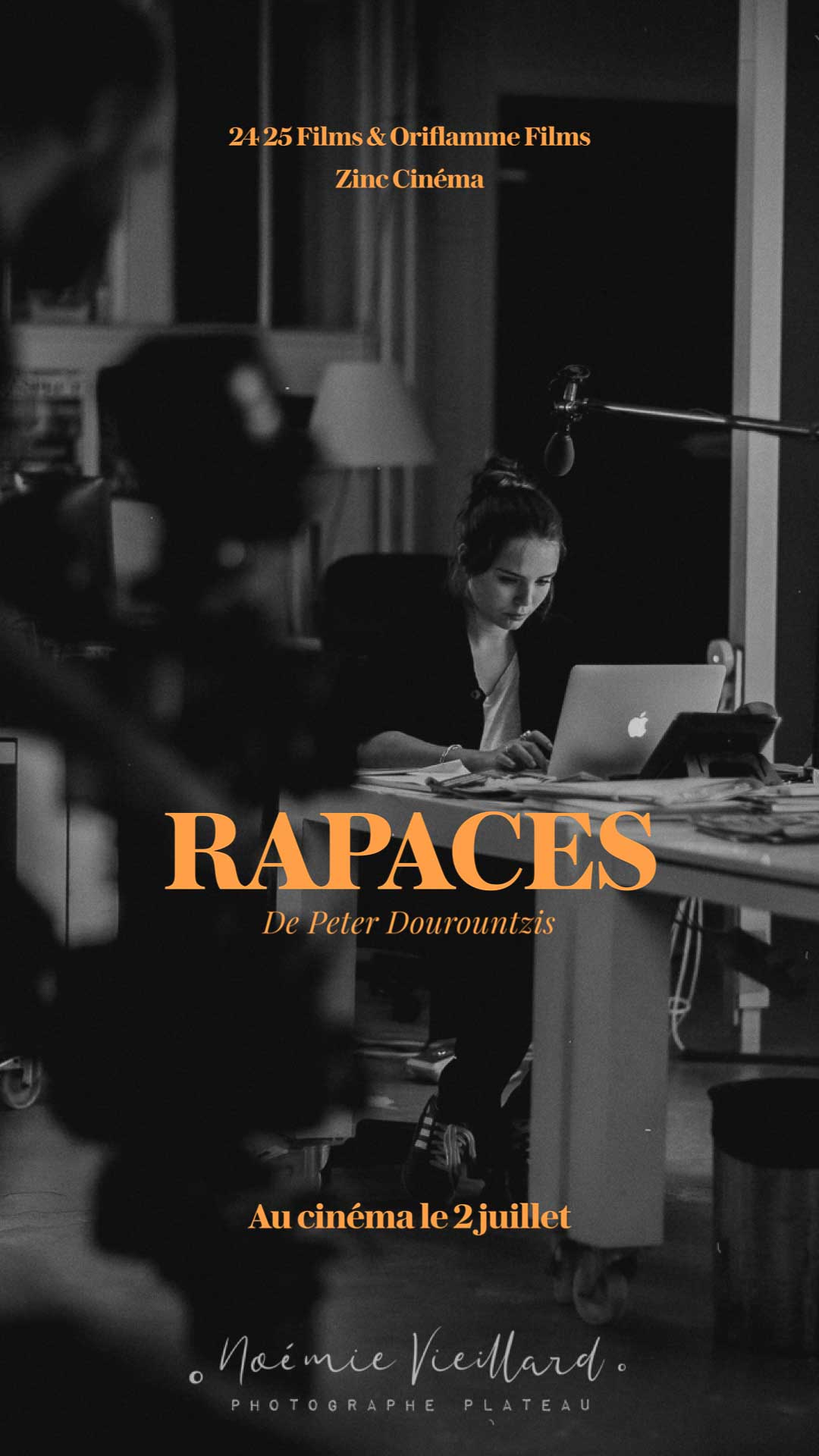 FRANCE - SHOOTING OF THE FILM RAPACES BY PETER DOUROUNTZIS mallory wanecque tournage film rapaces peter dourountzis