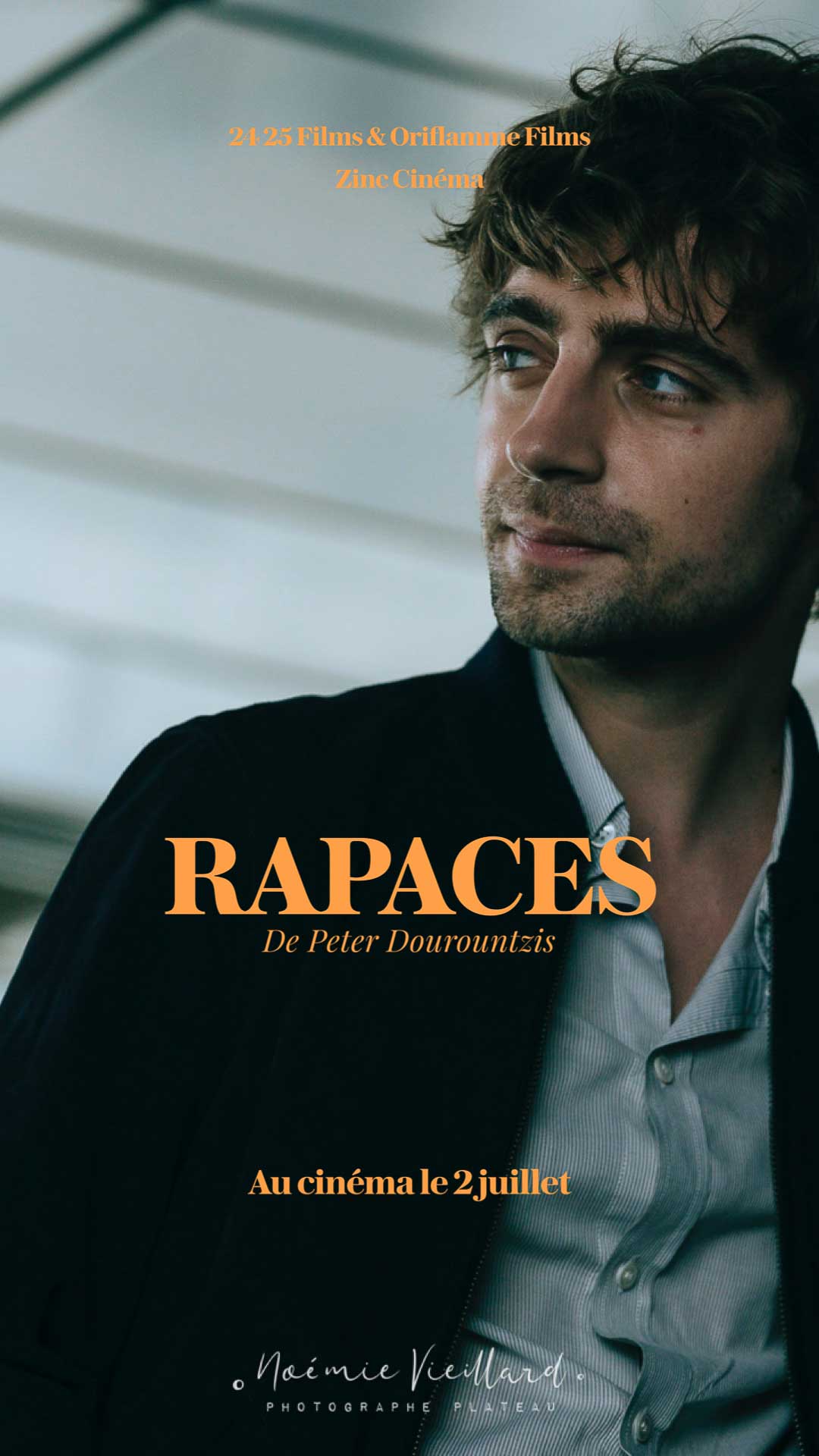 FRANCE - SHOOTING OF THE FILM RAPACES BY PETER DOUROUNTZIS portrait stefan crepon sur le tournage du film Rapaces de Peter Dourountzis