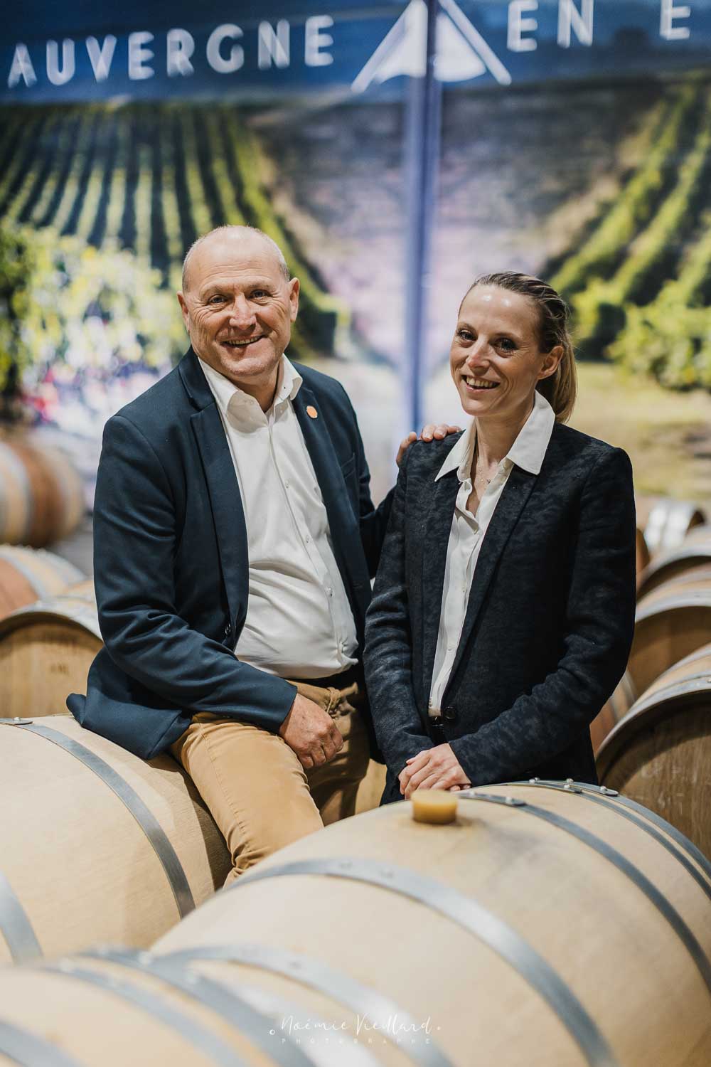 FRANCE - AUVERGNE VOLCANIC WINES ON THE RISE Portrait de Pierre et Léa Desprat pour le vin volcanique d'Auvergne.